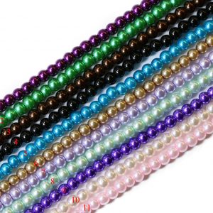 Purple pearl beads, pearl beads, 8mm bead, glass pearl, Czech, B'sue  Boutiques, bead, jewelry making, beading supplies, vintage supplies, pearl,  pearl