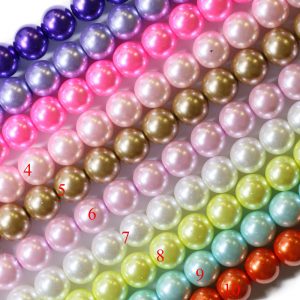Approx 200pcs boxdisplays Baby Pink Glass Pearl Beads Round 4mm 