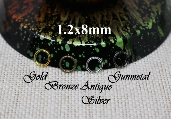 1.2x8mm Round Jumpring, Jump Rings Finding (0.5kg per pack)