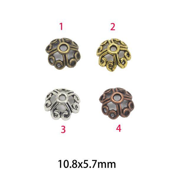 10.8x5.7mm Lead Free Pewter Spacers Daisies Charm A935