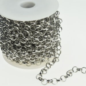 10.0 White K Aluminum Rollo Chain (32.8 Feet Per Roll)
