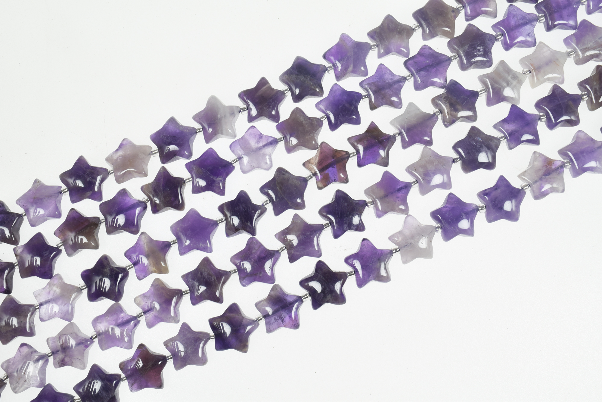 15mm Smooth Star Shape Natural Gemstone Bead Strands (15 Inches Long) - Image 7
