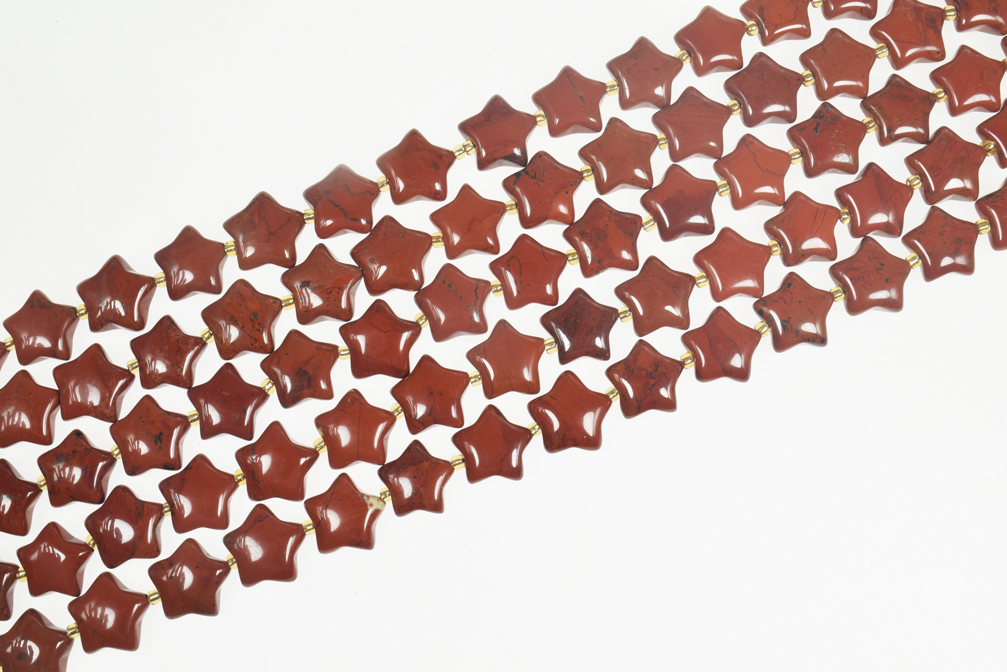 15mm Smooth Star Shape Natural Gemstone Bead Strands (15 Inches Long) - Image 11