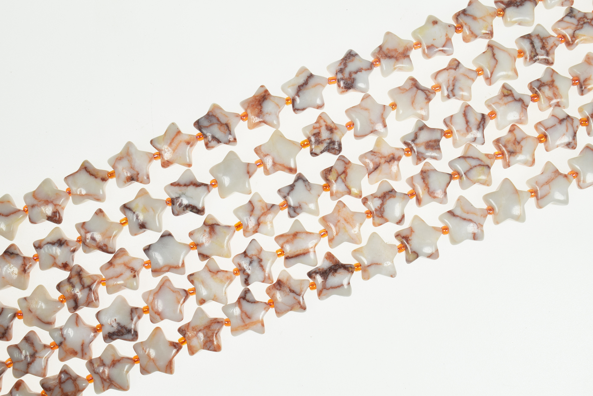 15mm Smooth Star Shape Natural Gemstone Bead Strands (15 Inches Long) - Image 13