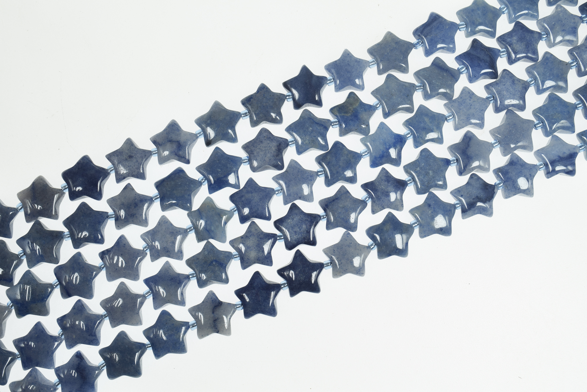15mm Smooth Star Shape Natural Gemstone Bead Strands (15 Inches Long) - Image 15