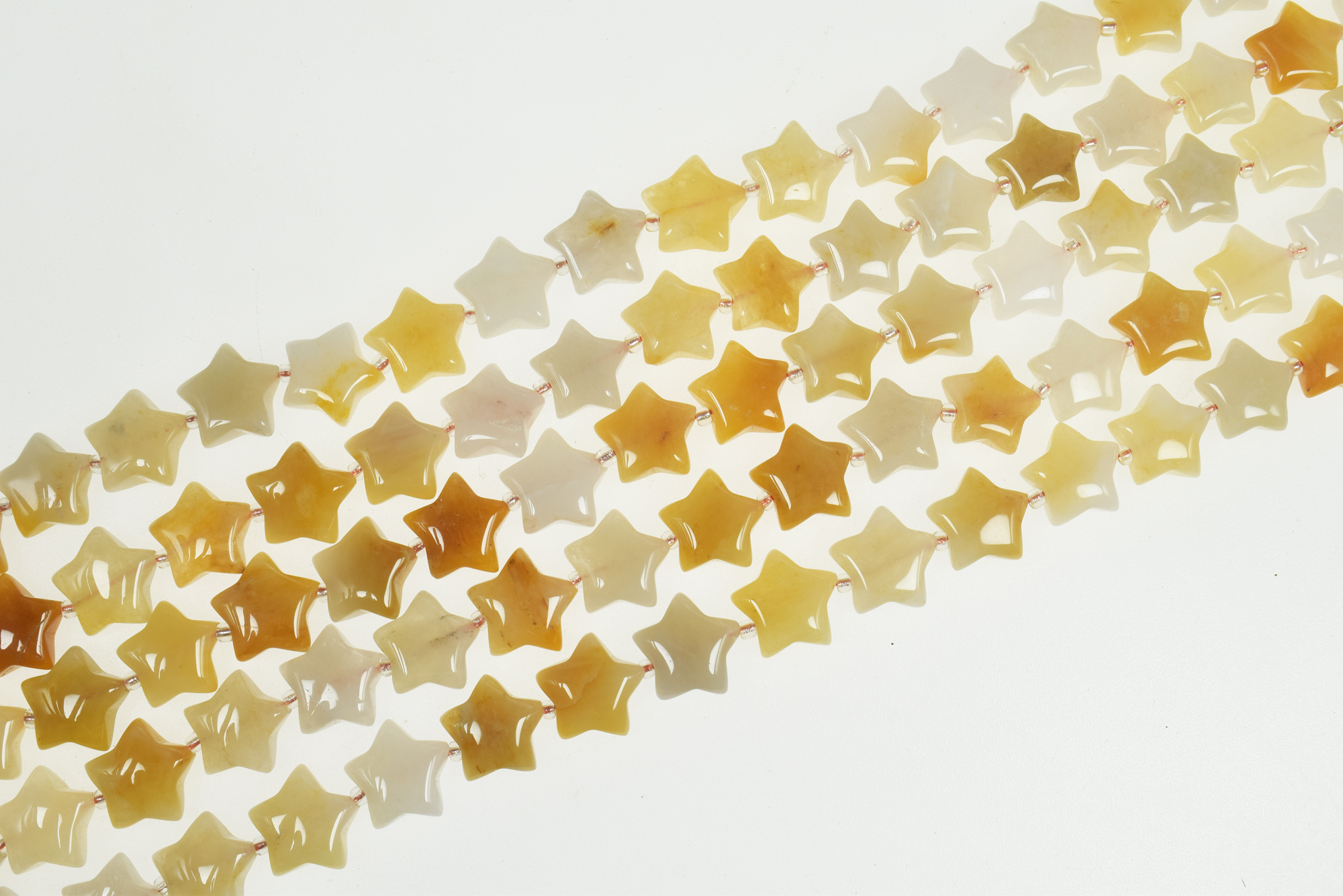 15mm Smooth Star Shape Natural Gemstone Bead Strands (15 Inches Long) - Image 18