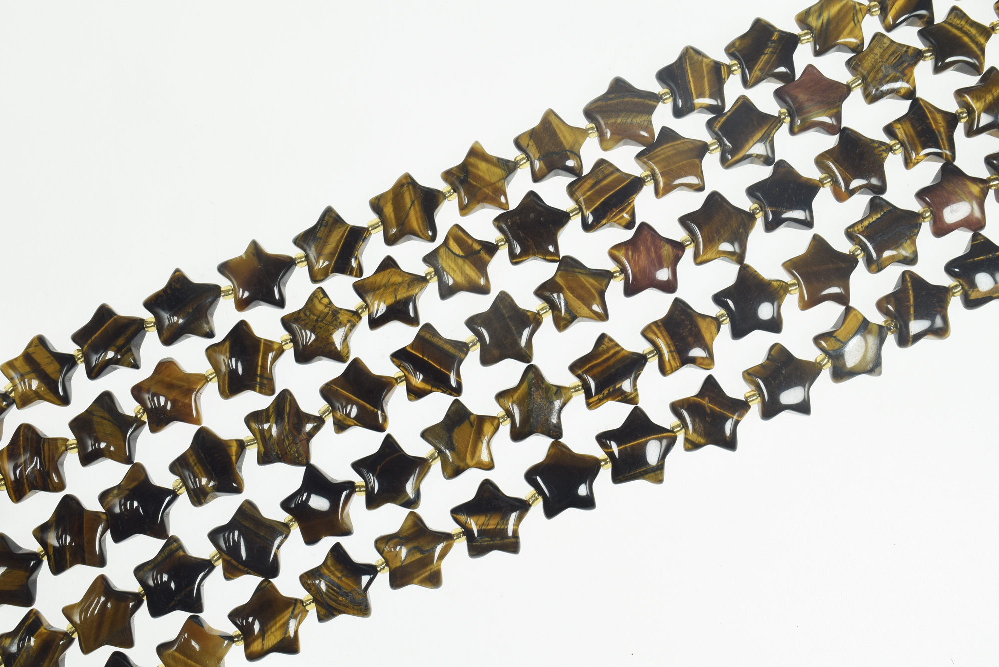 15mm Smooth Star Shape Natural Gemstone Bead Strands (15 Inches Long) - Image 20