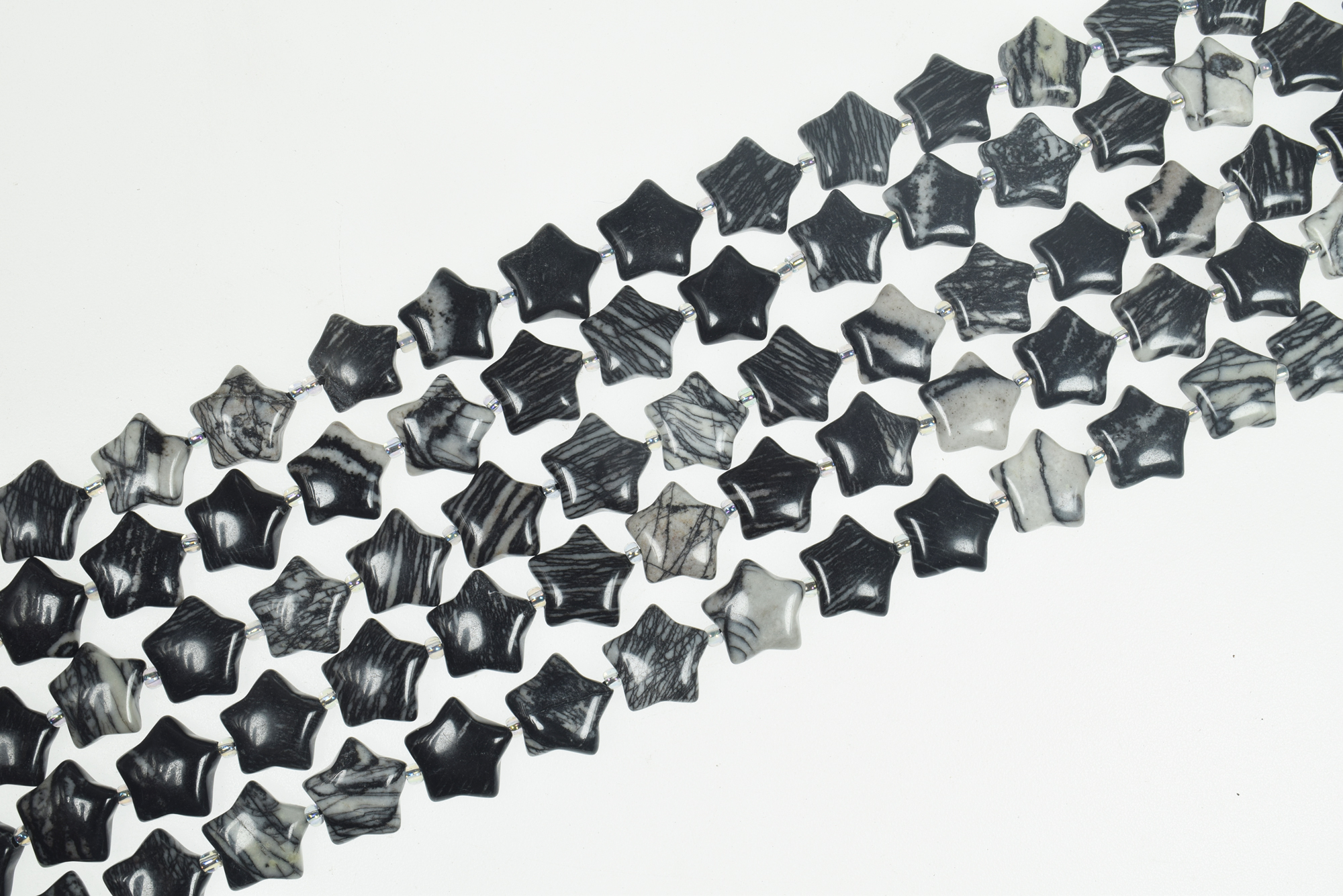 15mm Smooth Star Shape Natural Gemstone Bead Strands (15 Inches Long) - Image 14