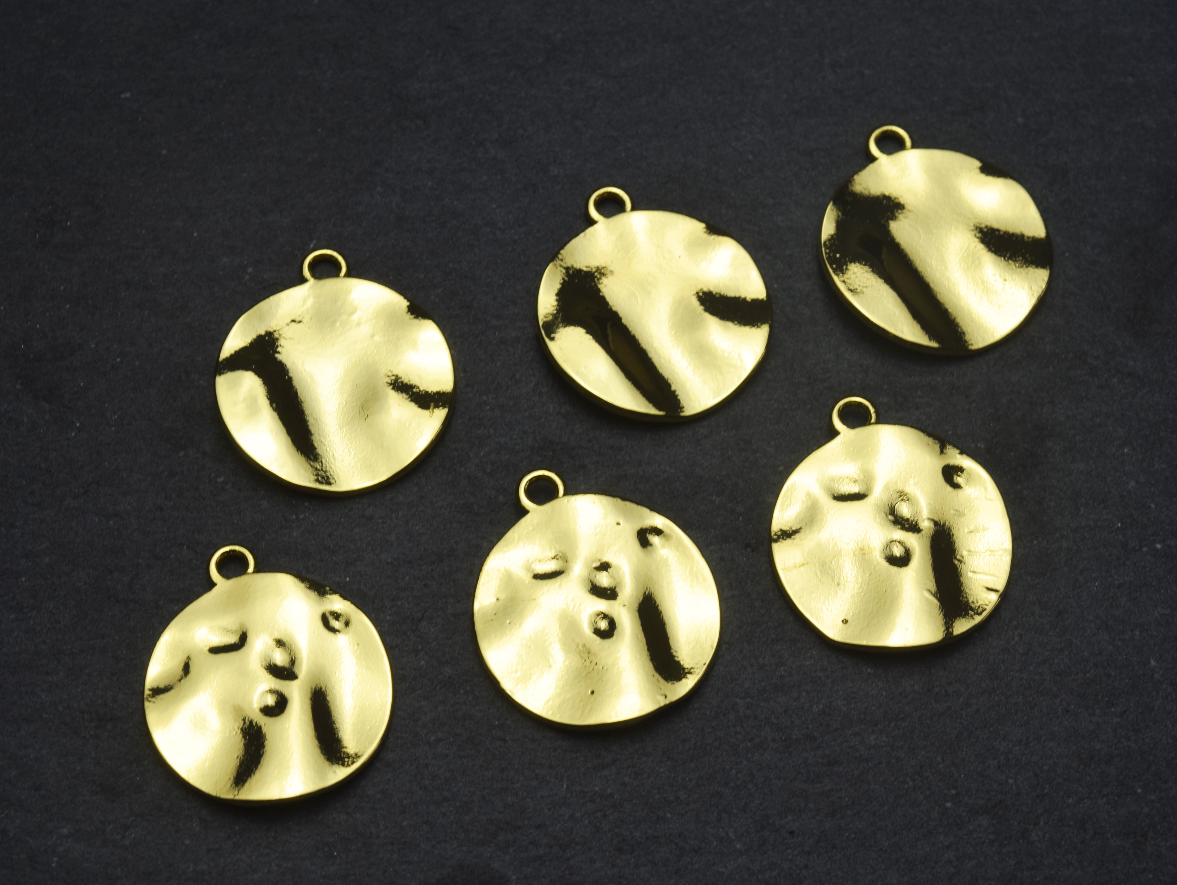 20mm Round Helix Copper Sheet Finding Pendant