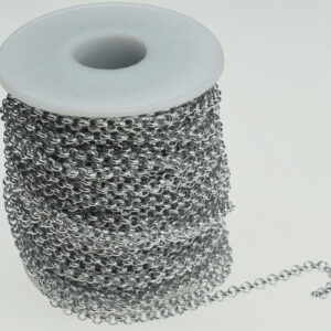 4.0 Silver Aluminum Rollo Chain (65.6 Feet Per Roll)