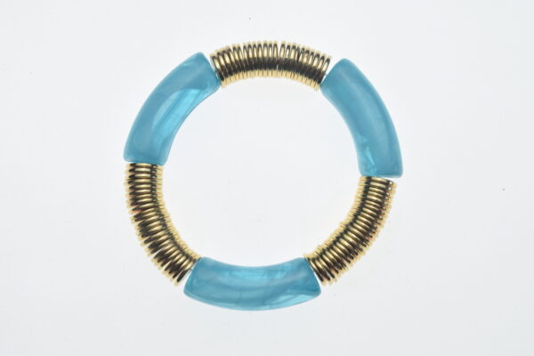 Acrylic Enamel Tube Bangle Stackable Bracelet, Bamboo Stackable Bracelet (7.5 Inches) - Image 7