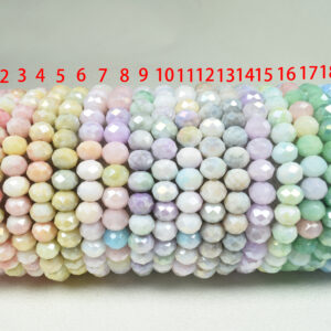 6x8mm Faceted Angelic Crystal Stretchy Bracelet (7.5 Inches)