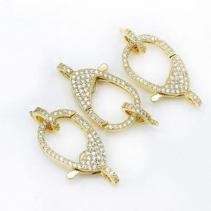 Pave CZ Lobster Large Size 12*24mm
