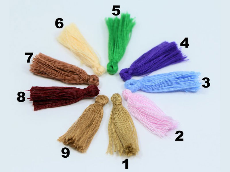 Small Silk Tassels ( 20 Pieces a Package ) ( 30 MM)