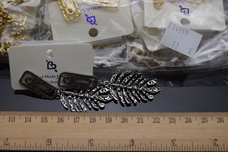 High Quality Handmade Matte Finish Leaf Earring Pair - Image 3