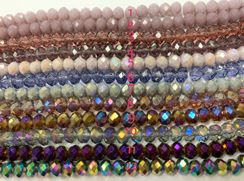 6x4mm Faceted Angelic Crystal Rondelle Strands (16 Inches Long) (5 or 10 strands)