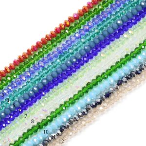 Lovely Bead Angelic Crystal Rondelle Strands (2x3mm , 16 Inches Long) (5 or 10 strands)