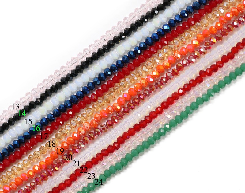 Lovely Bead Angelic Crystal Rondelle Strands (2x3mm , 16 Inches Long) (5 or 10 strands) - Image 2