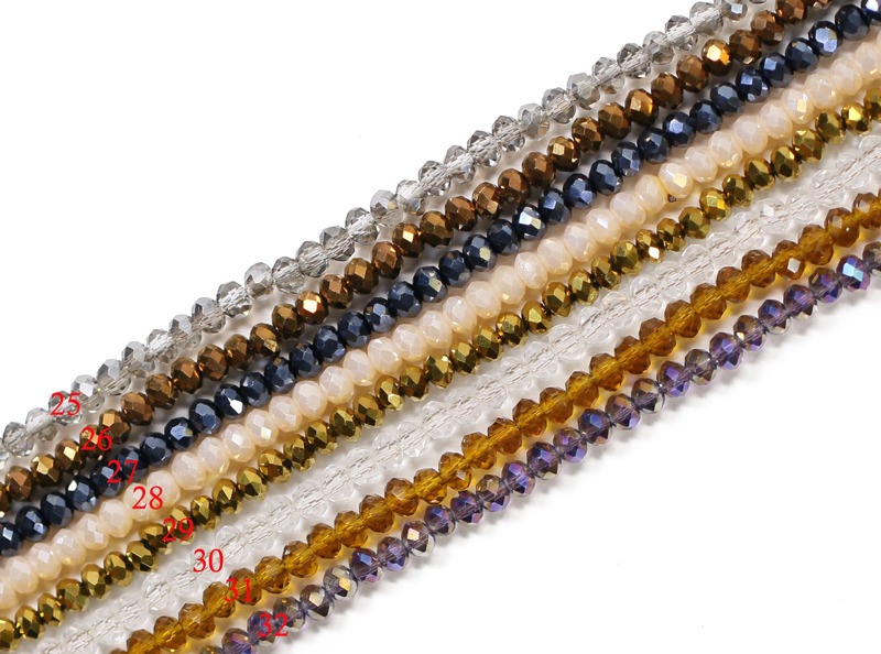 Lovely Bead Angelic Crystal Rondelle Strands (2x3mm , 16 Inches Long) (5 or 10 strands) - Image 3