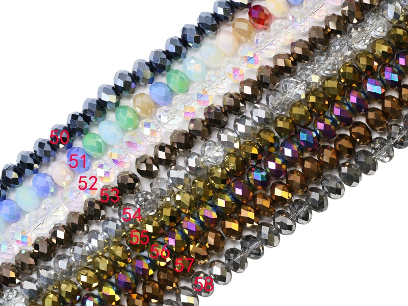 12x9mm Angelic Crystal Faceted Rondelle Strands 12.5 Inch Strands (5 or 10 strands) - Image 7