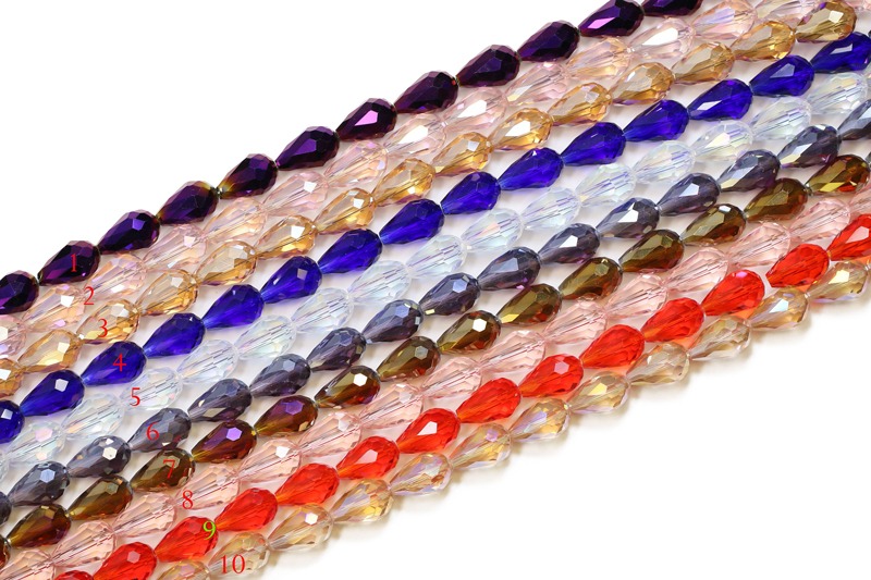 Faceted Crystal Teardrop