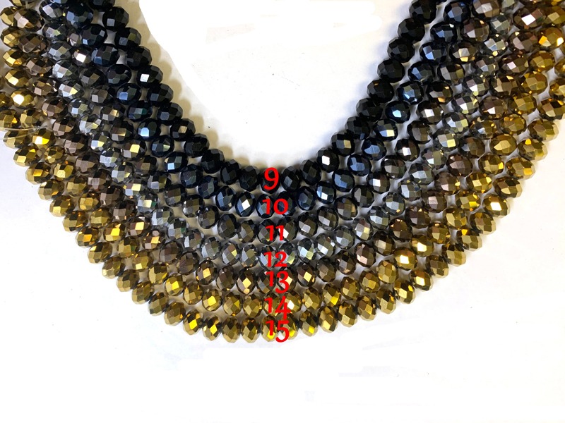 8x6mm Faceted Angelic Crystal Rondelle Strands 16 Inches Long (2, 5 or 10 strands) - Image 2