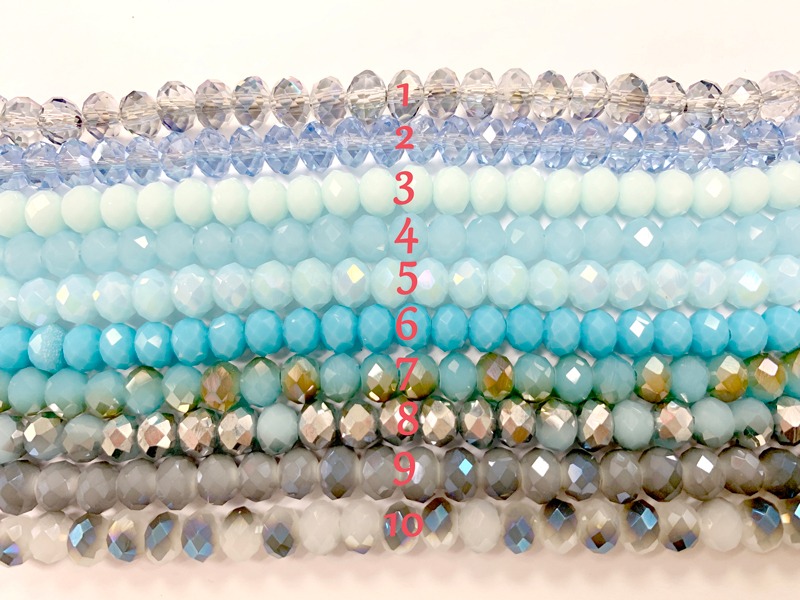 6x4mm Angelic Crystal Rondelle Strands 16 Inches Long (5 or 10 strands)