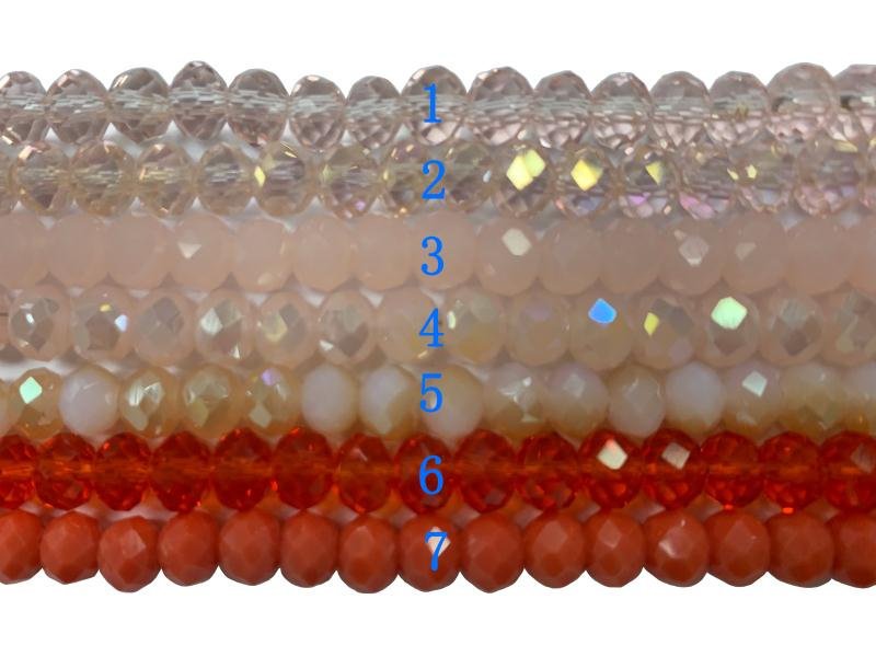 6x4mm Angelic Crystal Rondelle Strands 16 Inches Long (5 or 10 strands)