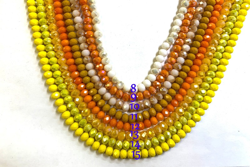 8x6 mm Faceted Angelic Crystal Rondelle Strands 16 Inches Long (2, 5 or 10 strands) - Image 2