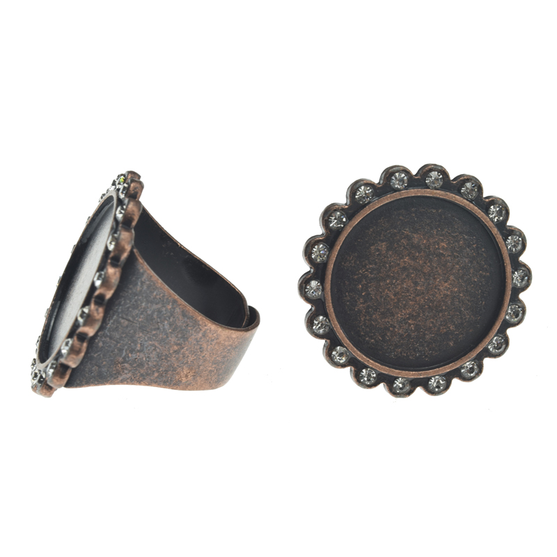 A61995 Round Rhinestone Charm Ring,Rhinestone Setting Base Tray Ring Filler Charm Ring(Outer diameter 30mm inner diameter 22mm) - Image 6