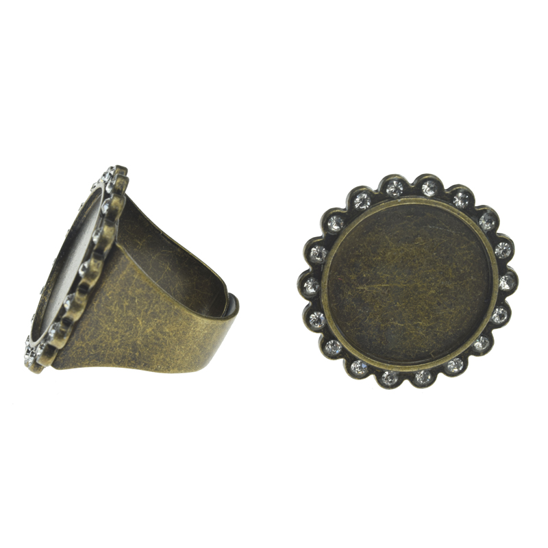 A61995 Round Rhinestone Charm Ring,Rhinestone Setting Base Tray Ring Filler Charm Ring(Outer diameter 30mm inner diameter 22mm) - Image 8