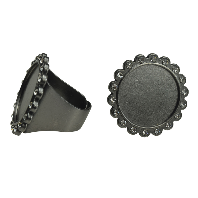 A61995 Round Rhinestone Charm Ring,Rhinestone Setting Base Tray Ring Filler Charm Ring(Outer diameter 30mm inner diameter 22mm) - Image 10