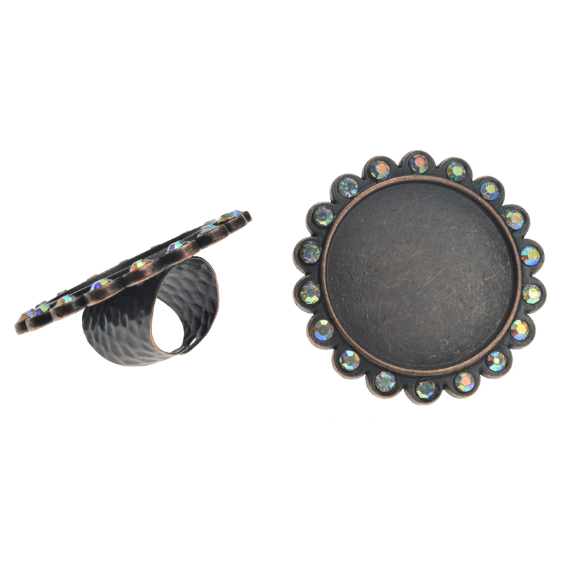 A62049 Round Rhinestone Charm Ring,Rhinestone Setting Base Tray Ring(Outer diameter 47mm inner diameter 35mm) - Image 7