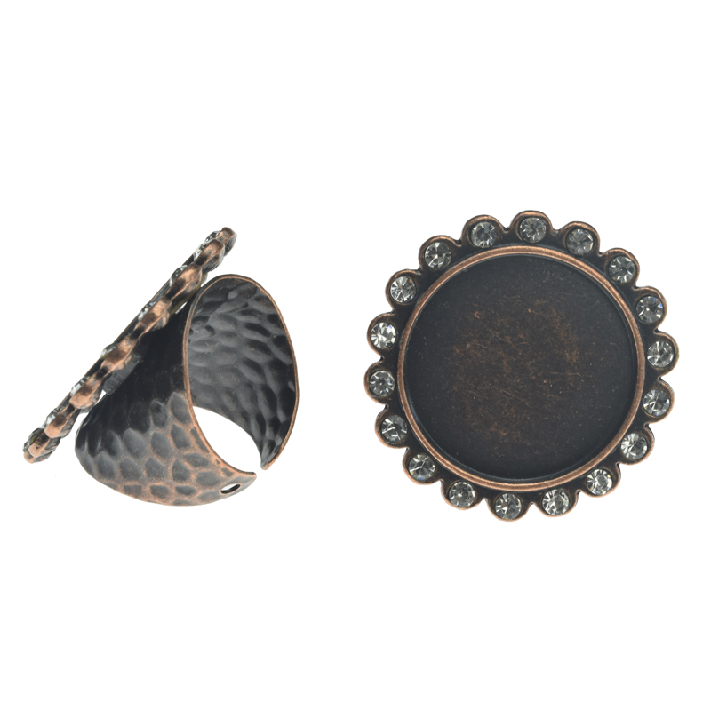 A62049 Round Rhinestone Charm Ring,Rhinestone Setting Base Tray Ring(Outer diameter 47mm inner diameter 35mm) - Image 6