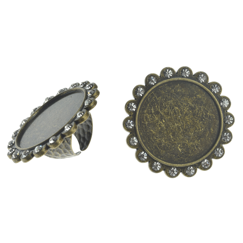 A62049 Round Rhinestone Charm Ring,Rhinestone Setting Base Tray Ring(Outer diameter 47mm inner diameter 35mm) - Image 8