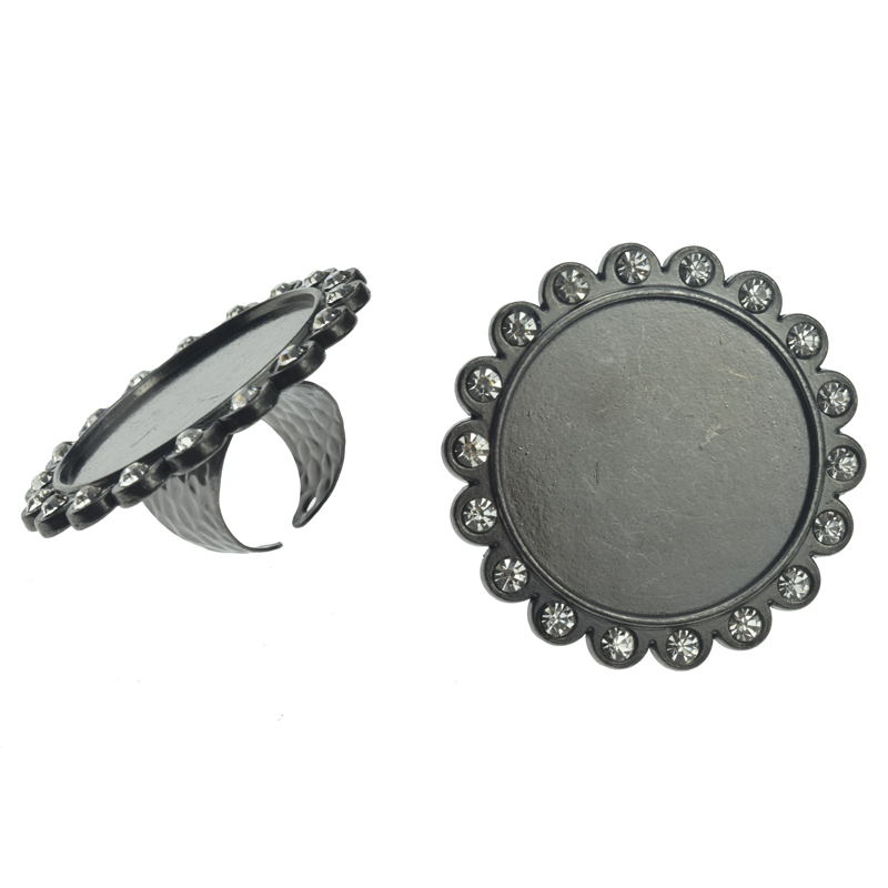 A62049 Round Rhinestone Charm Ring,Rhinestone Setting Base Tray Ring(Outer diameter 47mm inner diameter 35mm) - Image 10