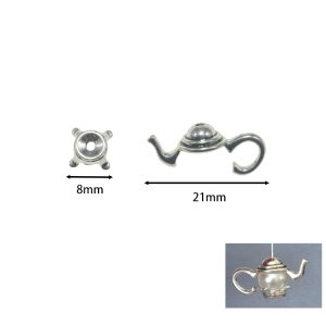 21mm Lead Free Pewter Teapot Charm A12154
